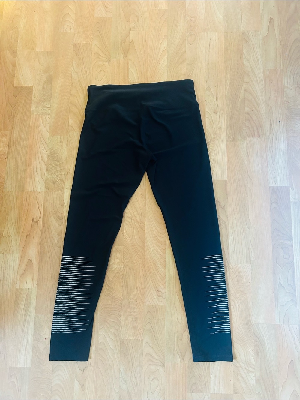 Black Performance Leggings with  Detail